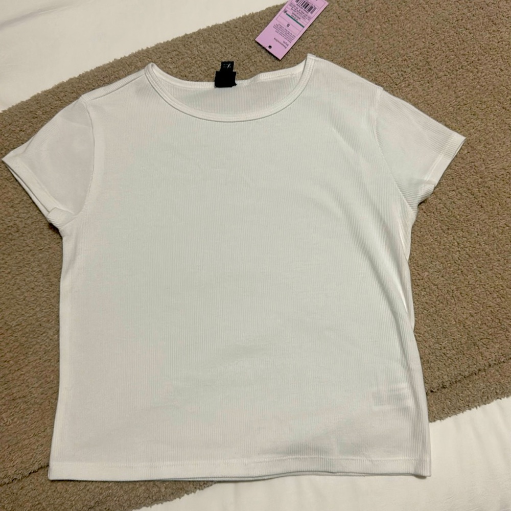 Wild Fable Size S with Tags Ribbed White Cropped Tshirt